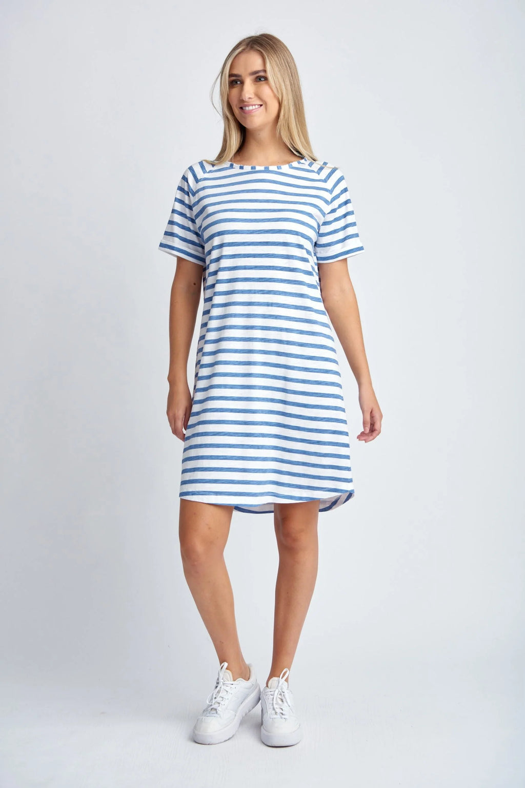 STRIPE RAGLAN SLEEVE DRESS