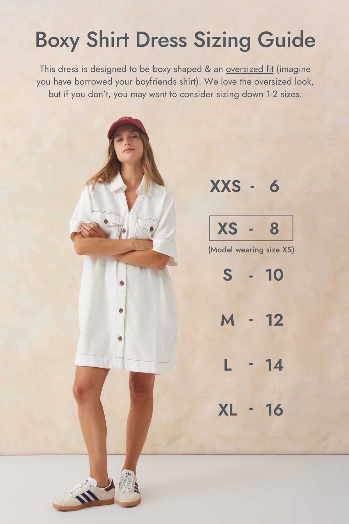 BOXY SHIRT DRESS- ECRU