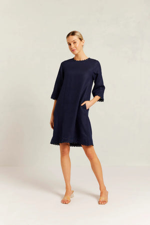 CLAIRE DRESS- NAVY