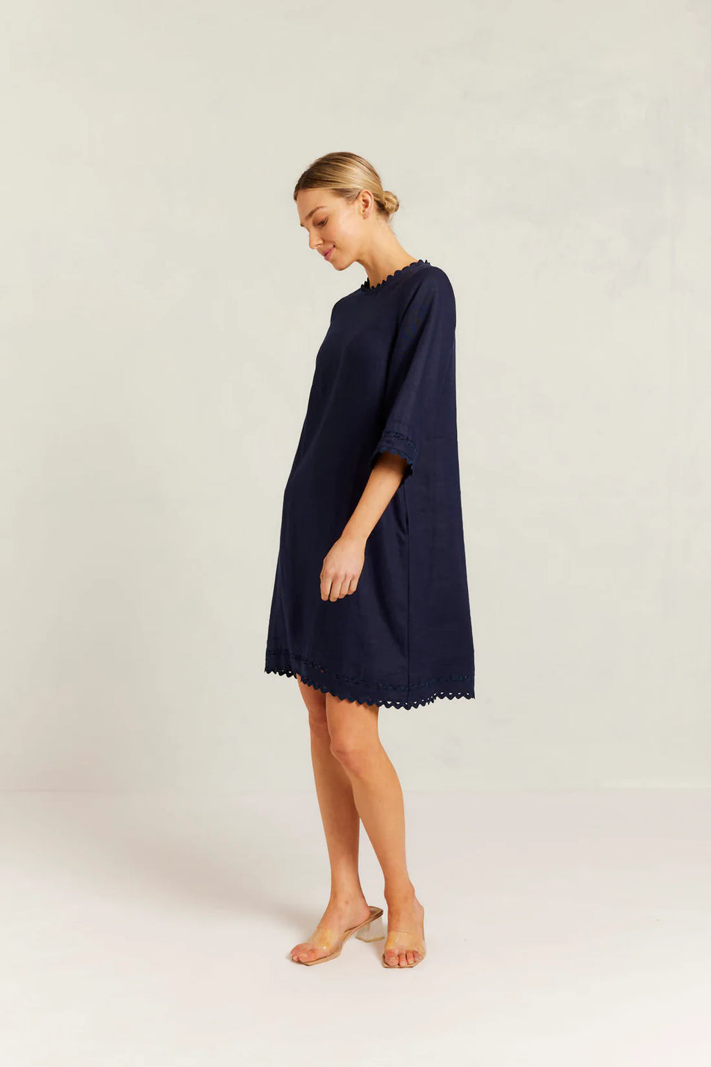 CLAIRE DRESS- NAVY