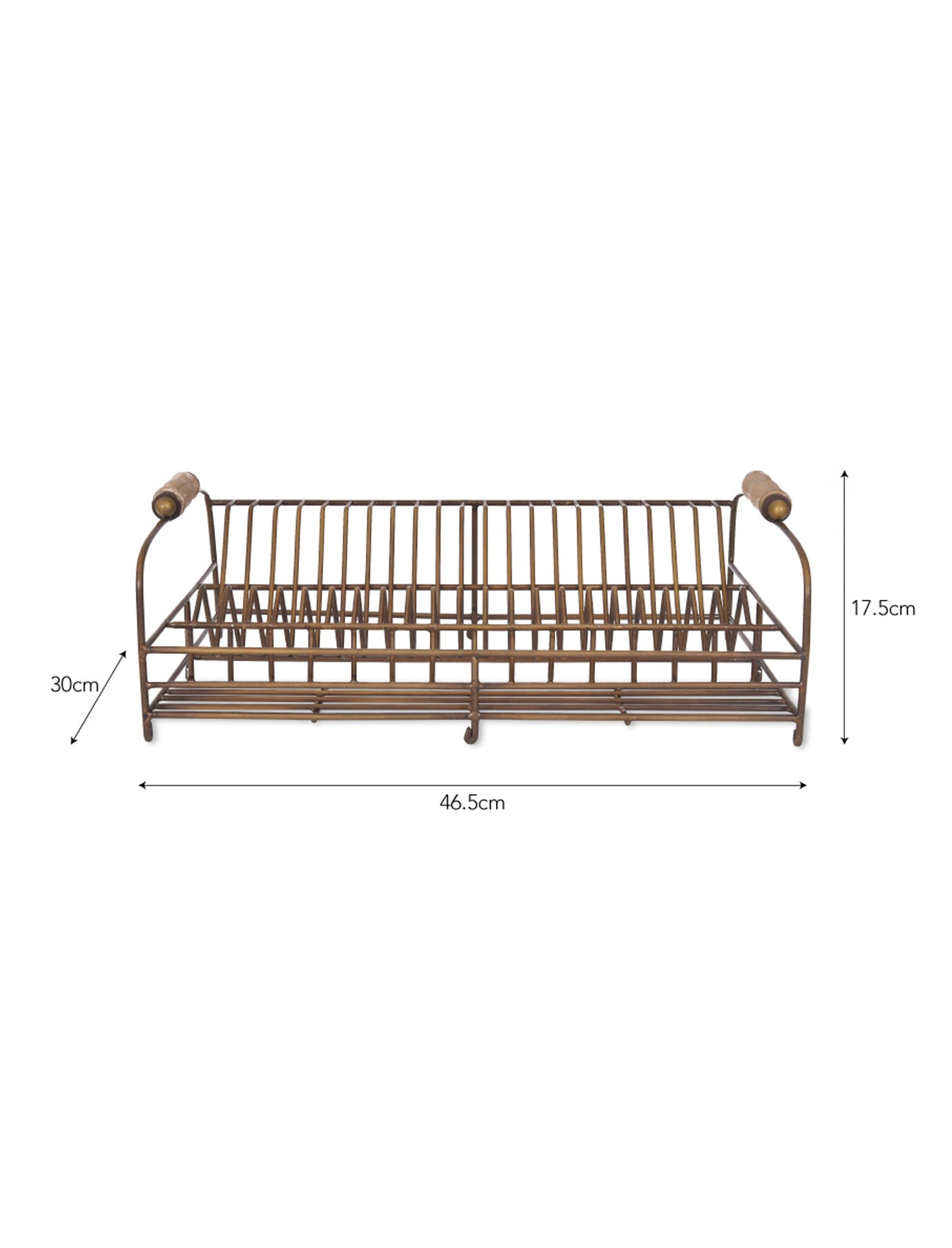 BROMPTON DISH RACK - ANTIQUE BRASS